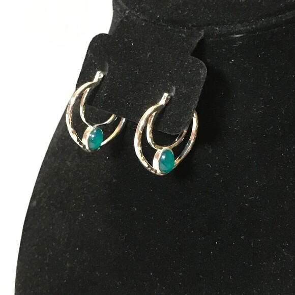 Dana Buchman Jewelry - Dana Buchman Fashion Hoop Earrings Silver
